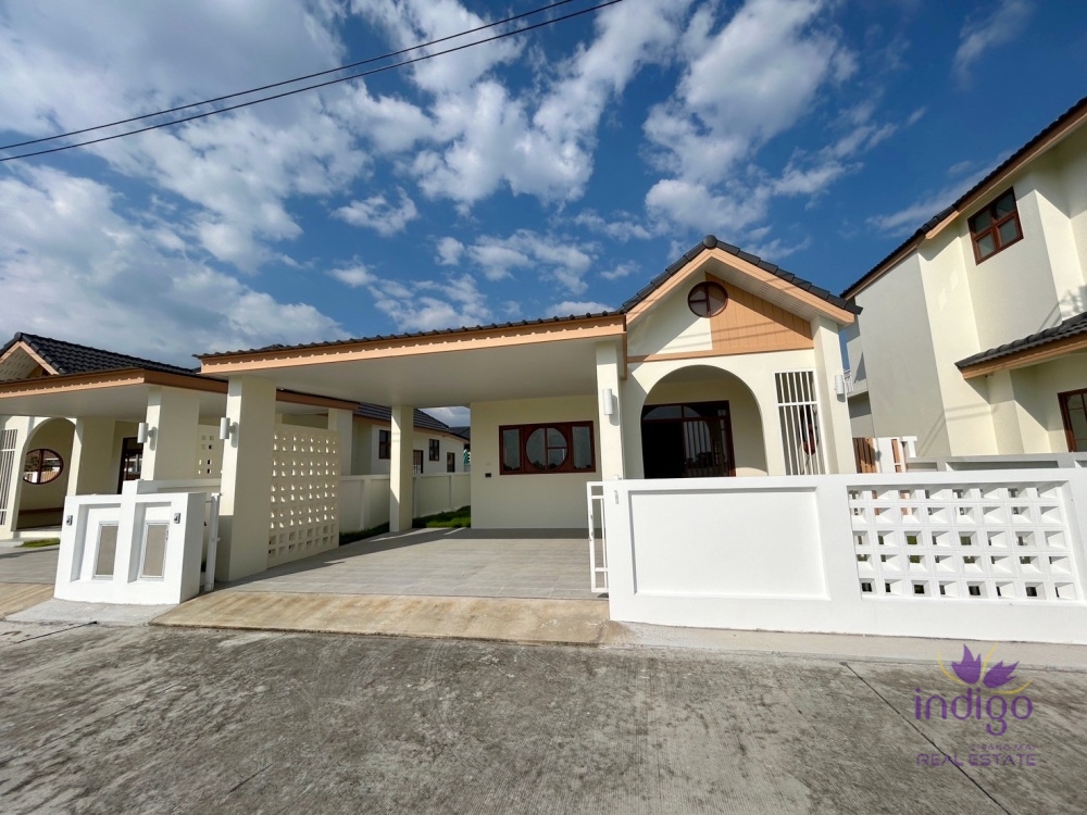 New single storey 3 bedroom  house for sale with a Japanese garden, San Puloei, Doi Saket, Chiang Mai.