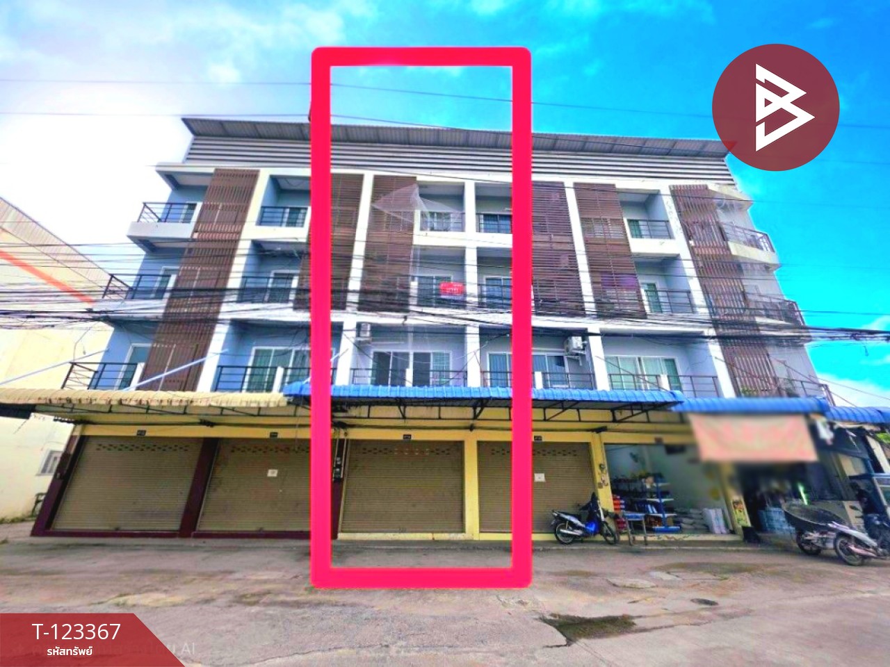 ขายอาคารพาณิชย์พร้อมห้องเช่า เนื้อที่ 24.4 ตร.วา ศรีราชา ชลบุรี