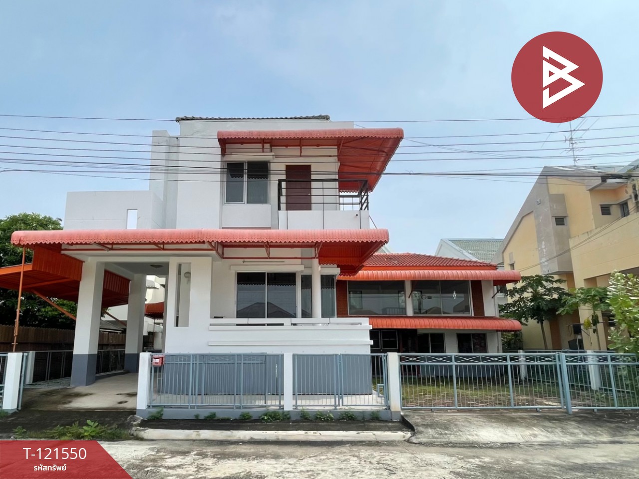 ขายบ้านเดี่ยว 3 ชั้น เนื้อที่ 72 ตร.วา บางเสาธง สมุทรปราการ