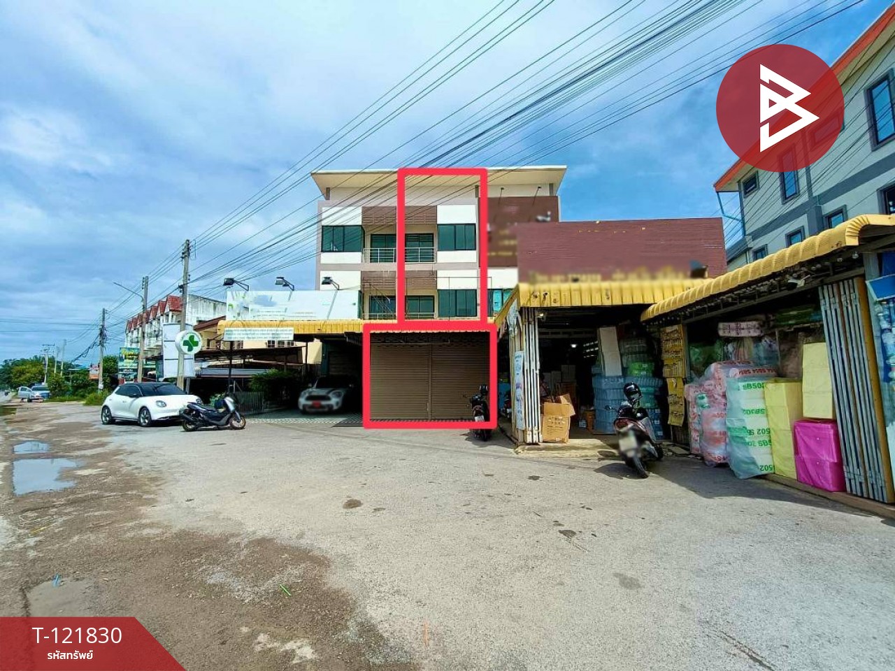 ขายอาคารพาณิชย์ 3 ชั้น เนื้อที่ 30 ตารางวา ต.ท้ายหาด สมุทรสงคราม