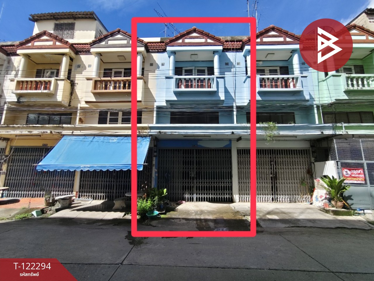 ขายทาวน์เฮ้าส์ 2 ชั้น เนื้อที่ 14 ตร.วา บ้านโป่ง ราชบุรี