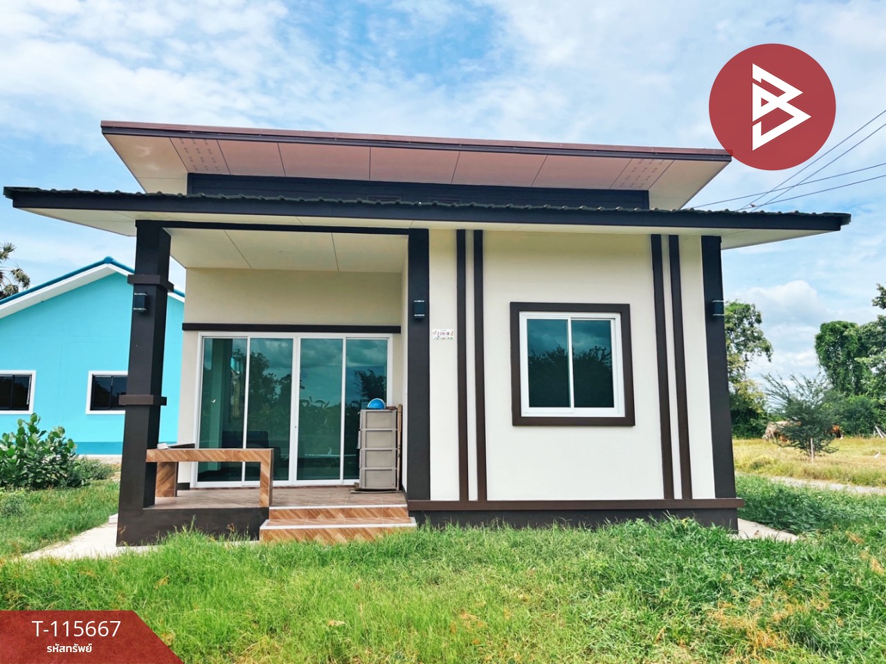 ขายบ้านเดี่ยวพร้อมที่ดิน เนื้อที่ 1 งาน 20 ตร.วา ต.บ้านใหม่ อ.ท่าม่วง จ.กาญจนบุรี ราคาถูก