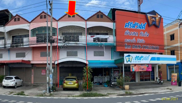 KTB : อาคารพาณิชย์ ตำบลพานทอง ชลบุรี 62EE011500352