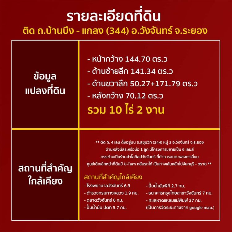 ให้เช่า ที่ดิน ตำบลพลงตาเอี่ยม อำเภอวังจันทร์ จังหวัดระยอง, ภาพที่ 4