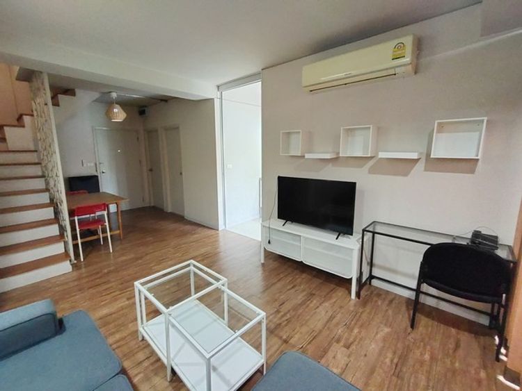 TR0709 ให้เช่าคอนโด ฟ้าโดม ตึก B 77 ตรม.ดูเพล็กซ์ 2 ห้องนอน วิวสวน ใกล้, ภาพที่ 4