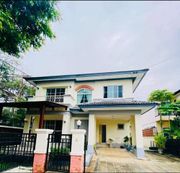 รหัส PR479 ให้เช่าบ้านเดี่ยว 2 ชั้น โครงการมัณฑนา หน้า ม.มหิดล หมู่บ้านติดถนนเลียบคลอง 