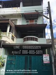 ขายบ้านทาวน์เฮ้าส์ ถ.บางแวก26 แยก1 (จรัญสนิทวงศ์ 13) ม.ธารทองวิลล่า พื้นที่22ตรว. หลังริม ใกล้BTS บางหว้า บ้านตกแต่งทั้งหลัง