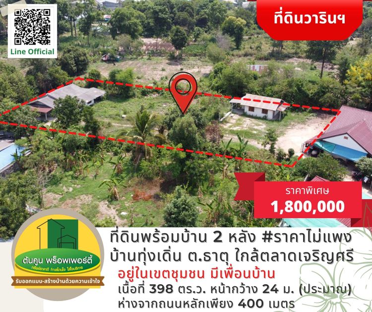 ขายที่ดินพร้อมบ้าน​ 2 หลัง บ้านทุ่งเดิ่น ต.ธาตุ​ (ฝั่งขาเข้า) วารินฯ, ภาพที่ 4