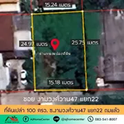 ขาย ที่ดิน แขวงทุ่งสองห้อง เขตหลักสี่ กรุงเทพมหานคร