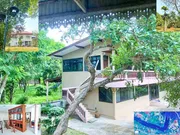บ้านริมน้ำ 2หลัง ไม้สักแท้ 200 ปี ชิโนโปรตุกิส 8นอน เฟอร์หรูครบ แยกสามสาว  อีกหลังเป็นคอนกรีต เกือบ 6ไร่  ติดแม่น้ำ รพ. นครนายก  9น้ำ