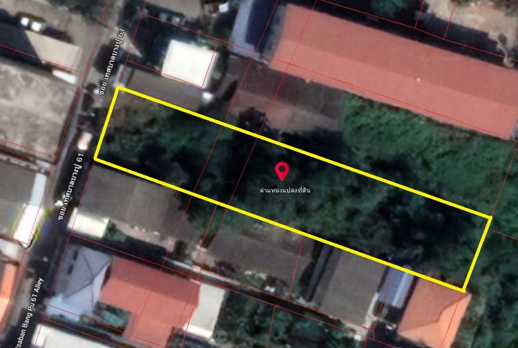 66849 ขายด่วน! ที่ดิน 238 ตร.ว. ซ.เทศบาลบางปู 61 (ซอยเจริญสุข) ท้ายบ้าน, ภาพที่ 4