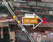 R034-012ขายที่ดินไทรน้อย นนทบุรี 150 ตรว. วิวทุ่งนา 9.9 เเสนจากถนนใหญ่ 340 เเค่ 150 เมตร ติดถนนซอยคอนกรีต