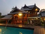 ให้เช่า/ขายบ้านไม้สักทอง 2 ชั้นพร้อมสระว่ายน้ำส่วนตัว/Sale 5 Beds Thai Style with Private Pool Near Pattaya