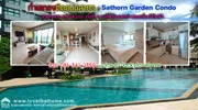 ขายห้องชุดคอนโดสาทร การ์เด้นท์ (Sathorn Garden Condo) ห้องสวย พื้นที่ 108.98 ตรม. อยู่ชั้น 9 วิวเมือง ทิศตะวันออก ใกล้สวนลุมพินี ลดราคาพิเศษ