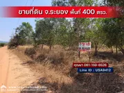 ขายที่ดินจังหวัดระยอง ต.กะเฉด พื้นที่ 400 ตรว. รูปสี่เหลี่ยมผืนผ้า ถนนหน้าที่ดินกว้าง 6 เมตร