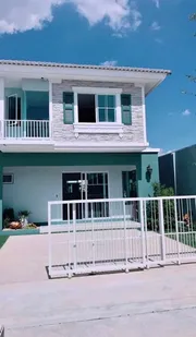 บ้านให้เช่าย่านบางพลีเดือนละ22000บาท ขนาด 132 ตร.ว.ใกล้Big C บางพลี
