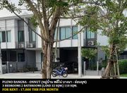 ให้เช่า ทาวน์โฮม ในโครงการ พลีโน่ บางนา-อ่อนนุช ตำบลราชาเทวะ อำเภอบางพลี จังหวัดสมุทรปราการ