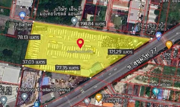 ให้เช่าที่ดิน 8 ไร่ ติดถนนใหญ่อ่อนนุช สุขุมวิท 77 ใกล้รถไฟฟ้าเพียง 500, ภาพที่ 4