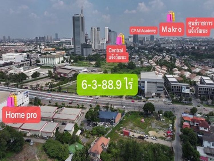 ขายที่ดินเกือบ 7 ไร่ ติดถนนเลี่ยงเมืองปากเกร็ด ตรงข้าม โฮมโปร แจ้งวัฒนะ, ภาพที่ 4