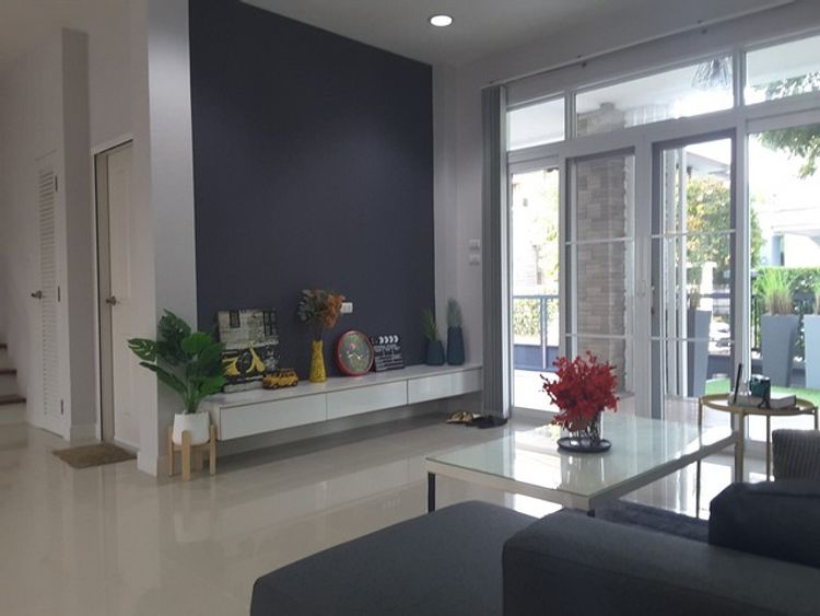 [A769]ให้เช่า 40k บ้านเดี่ยว ใหม่มาก พึ่งรีโนเวท Home On Green ธัญธานี , ภาพที่ 4