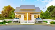บ้านแฝดสไตล์มินิมอลมูจิ แบบบ้านญี่ปุ่น บ้านสวน-หนองข้างคอก   