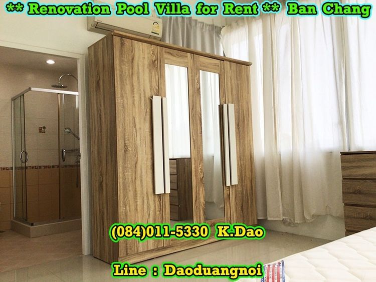 *** Renovation Pool Villa for Rent *** Ban Chang, ภาพที่ 4