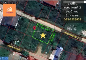 ขาย ที่ดิน ซอยจ่าพยนต์ บางบัวทอง 91 ตรว. ซอยสามวัง ใกล้ตลาดต้นไม้ สมบัติบุรี เหมาะกับสร้างบ้านพักอาศัย