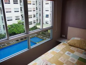 ให้เช่า LPN Ville รามอินทรา-หลักสี่  วิวสระว่ายน้ำ ติดเซนทรัล รามอินทรา  30.5 ตรม ห้องนอนเป็นสัดส่วน 