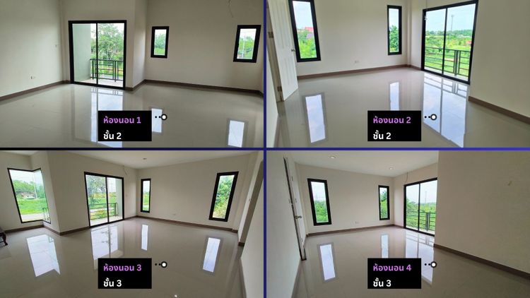 ขายทาวน์โฮม 3 ชั้น 3 คูหาพร้อมที่ดินสวย ติดถนน 1 ไร่ 3 งาน 25.4 ตรว., ภาพที่ 4