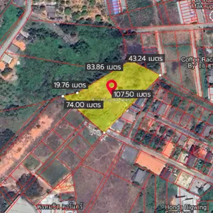 🔥 ที่ดิน 3-1-74.1 ไร่ ใจกลางเมืองสุราษฎร์ธานี เหมาะทำธุรกิจ 🔥