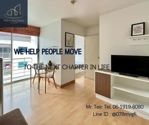 🚩ขายพร้อมผู้เช่า "Smart Condo Rama 2" ห้องมุม ใกล้ลิพท์ ชั้น 8 เครื่องใช้ไฟฟ้าครบ