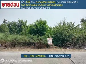 ขายที่ดิน ถ.บางกรวย-ไทรน้อย บางบัวทอง นนทบุรี พื้นที่ 137 ตรว. 