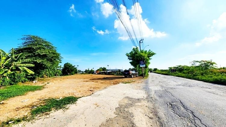 ตลาดมารวย หทัยราษฏร์  มีถนนเชื่อมต่อหลายทาง  ที่ดินถมแล้วให้เช่า 1ไร่ , ภาพที่ 4