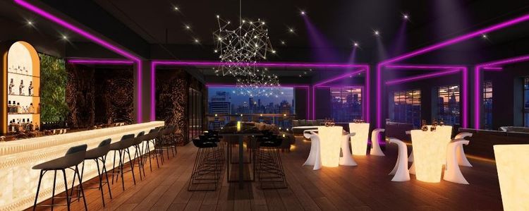 ให้เช่าRooftop bar พร้อมสระว่ายน้ำ 590 ตร.ม.ย่านเพชรบุรี พัฒนาการ, ภาพที่ 4