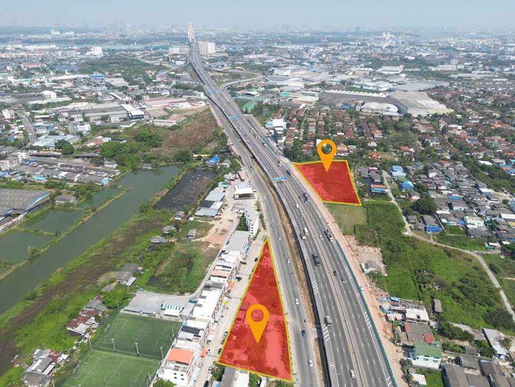 ที่ดินเปล่า  5-3-43.7 ไร่ ประชาอุทิศ ทุ่งครุ ติดถนนใหญ่, ภาพที่ 4