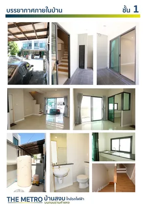 บ้านให้เช่า ทาวน์โฮม 3 ชั้น โครงการเดอะเมโทร รามคำแหง ซอยมิสทีน (ถนนราษฎร์พัฒนา)