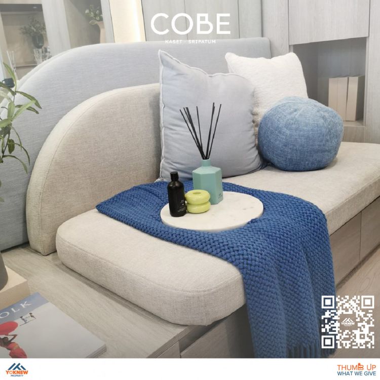 ขายห้องตกแต่งสวย COBE Kaset-Sripatum ใกล้ BTS บางบัว 0 เมตร, ภาพที่ 4