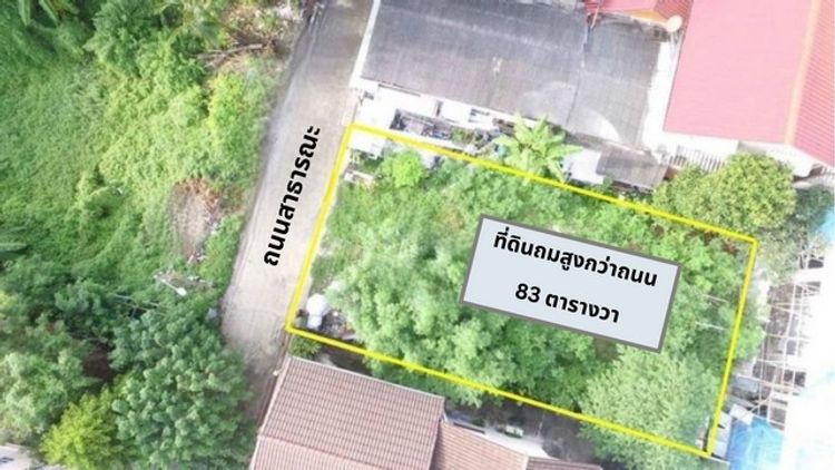 ขายที่ดินสูงกว่าถนน มี 2แปลง แบ่งขาย 81 และ 83 ตรว ใกล้ MRT 30 แยก 3, ภาพที่ 4