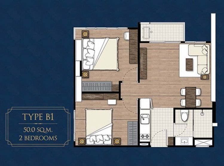 เพรสซิเดนท์ บางหว้า เฟส 3 ชั้น 8 ห้องวิวโล่ง ของครบ, ภาพที่ 4