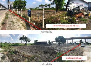 ขาย ที่ดิน 2-1-55 ไร่ ติดถนนรัตนาธิเบศร์ ใกล้ รถไฟฟ้า บางพลู เพียง 350 ม