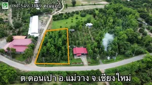 ขายที่ดินรูปแปลงสี่เหลี่ยม เนื้อที่1-0-62 ตร.ว. ต.ดอนเปา อ.แม่วาง จ.เชียงใหม่