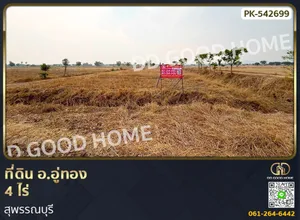 ที่ดิน อ.อู่ทอง 4 ไร่ สุพรรณบุรี