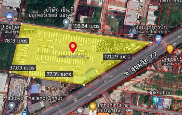 ให้เช่าที่ดินแปลงใหญ่ 8 ไร่ ติดถนนอ่อนนุช สุขุมวิท 77 ที่สวย ทำเลดี 500, ภาพที่ 4