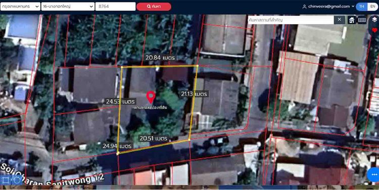 ขายที่ดินพร้อมบ้าน เพียง 780 เมตร จาก MRT จรัญ13 ใกล้ ส-สะพาน 33 12 , ภาพที่ 4