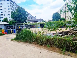MRT ศรีกรีฑา หัวหมาก14-22 หลัง ม.รามคำแหง ชุมชนหนาแน่น ทำเลค้าขาย ให้เช่าที่ดินถมแล้ว 3-4 ไร่