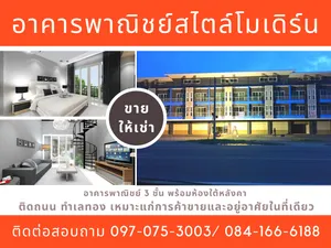 ขาย/ให้เช่า อาคารพาณิชย์  ติดถนนบ้านเก่า-พานทอง ใกล้อมตะนครชลบุรี