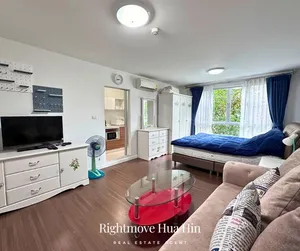 ให้เช่าคอนโดบ้านอิ่มเอมหัวหิน สตูดิโอ ฟอร์นิเจอร์ครบ มีเครื่องซักผ้า (Condo for Rent at Baan Imm Aim Hua Hin)