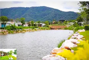 อุทยานเขาใหญ่ สวรรค์บนโลก ให้เช่าบ้าน 2 ชั้น บ้านโปร่ง พักผ่อน 150ตรว. 325ตรม. วิวลำธารธรรมชาติ 2นอน 3น้ำ 2จอดรถ 3แอร์  