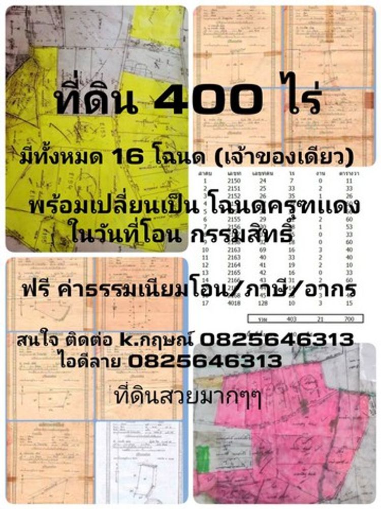 ขายที่ดิน 400 ไร่  นส3ก  พร้อมเปลี่ยนเป็นโฉนดครุฑเเดง อำเภอเนินขาม, ภาพที่ 4