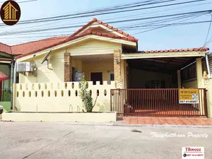 บ้านแฝด ชั้นเดี่ยว หมู่บ้านราชพฤกษ์2 ถ.เลียบคลองสาม ปทุมธานี